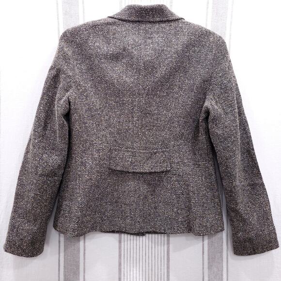 Y2K LAFAYETTE 148 NY Blazer Womens 4 Cropped Academia Tweed - Picture 2 of 7